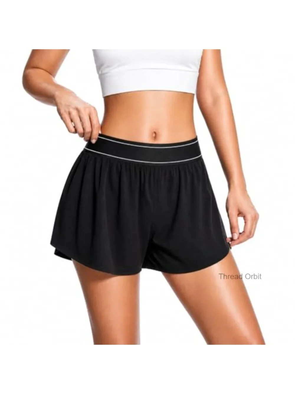 Women's 2-in-1 Quick Dry Running Shorts with Liner & Pocket 3